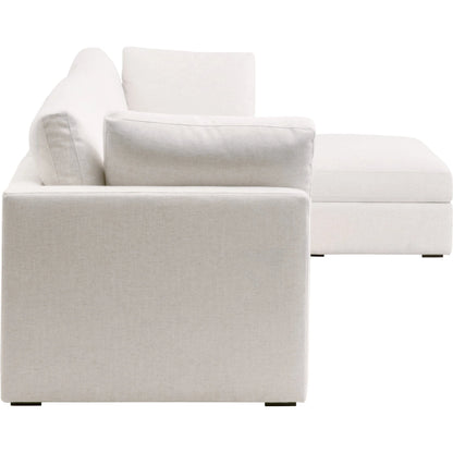 Daley Corner Chair by Essentials For Living in livesmart halifax ivory, espresso. Made from solid oak wood, mdf, plywood in a modern style.