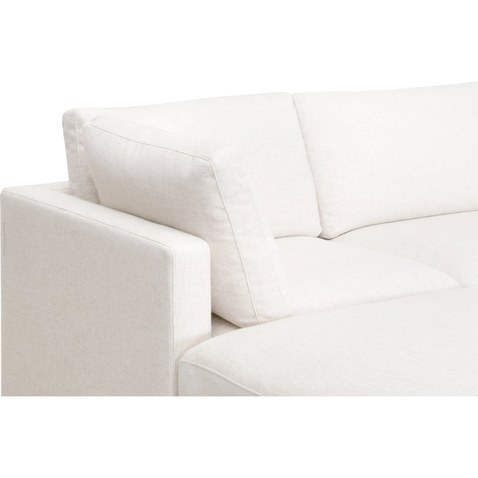 Daley Corner Chair by Essentials For Living in livesmart halifax ivory, espresso. Made from solid oak wood, mdf, plywood in a modern style.