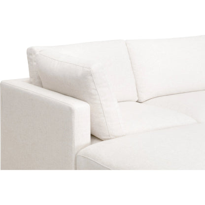 Daley Corner Chair by Essentials For Living in livesmart halifax ivory, espresso. Made from solid oak wood, mdf, plywood in a modern style.