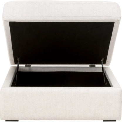 Daley Storage Ottoman by Essentials For Living in livesmart halifax ivory, espresso. Made from solid oak wood, mdf, plywood in a modern style.