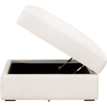Daley Storage Ottoman by Essentials For Living in livesmart halifax ivory, espresso. Made from solid oak wood, mdf, plywood in a modern style.