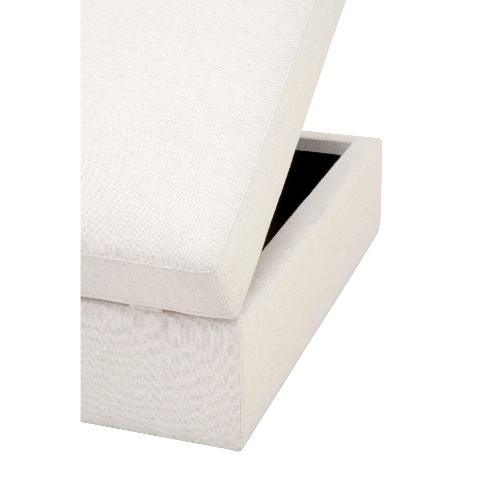 Daley Storage Ottoman by Essentials For Living in livesmart halifax ivory, espresso. Made from solid oak wood, mdf, plywood in a modern style.