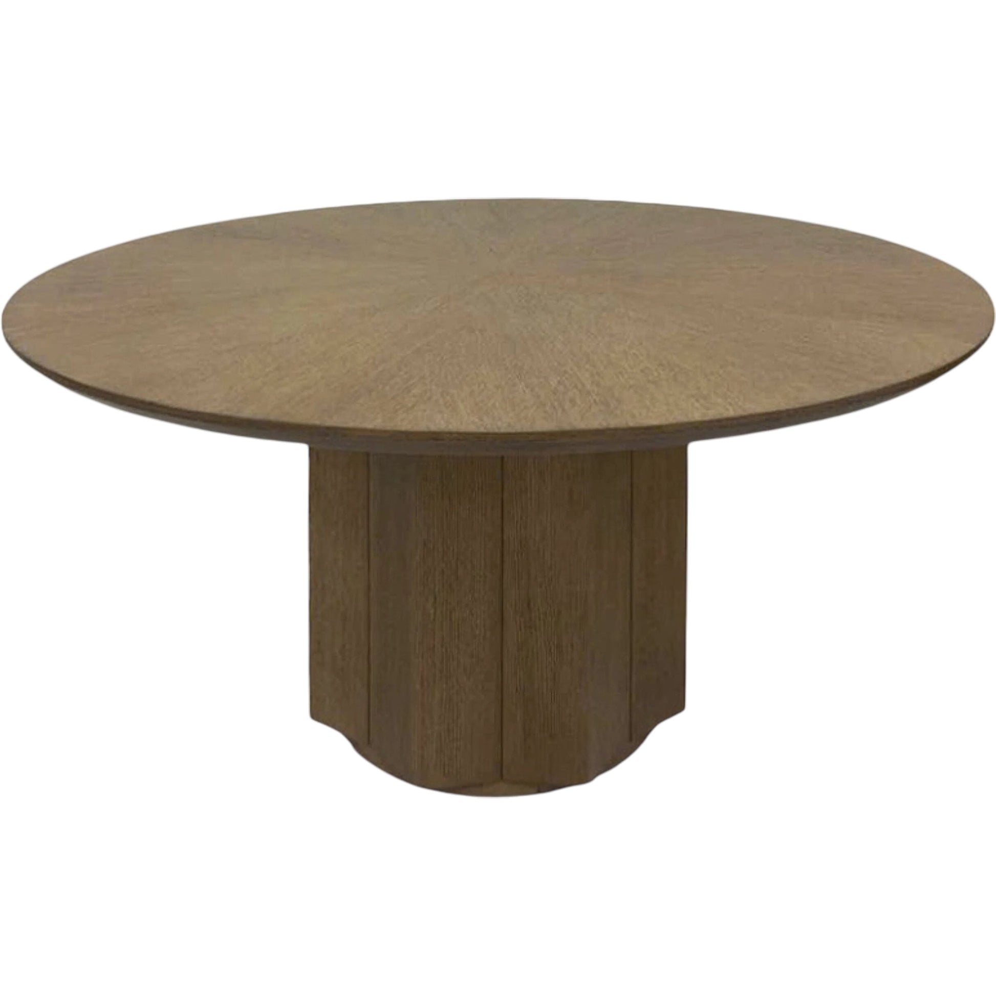 Dalarna 60" Dining Table by Surya in gray. Made from oak veneer, rubber wood in a transitional style.