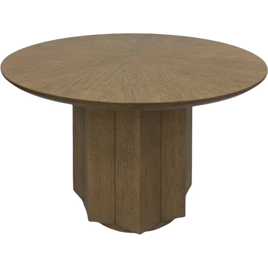 Dalarna 48" Dining Table by Surya in gray. Made from oak veneer, rubber wood in a transitional style.