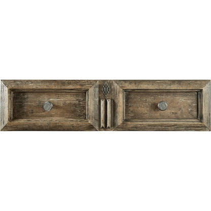 La Grange Rolling Hill Nine-Drawer Dresser by Hooker Furniture in wash off oak. Made from oak veneer, cedar, felt panel, jewelry tray, solid-wood edge top in a unique style.