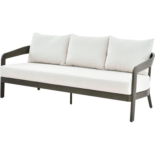 Daniella Sofa by Surya in gray. Made from sunbrella, acrylic, aluminum, quick dry foam in a modern style.