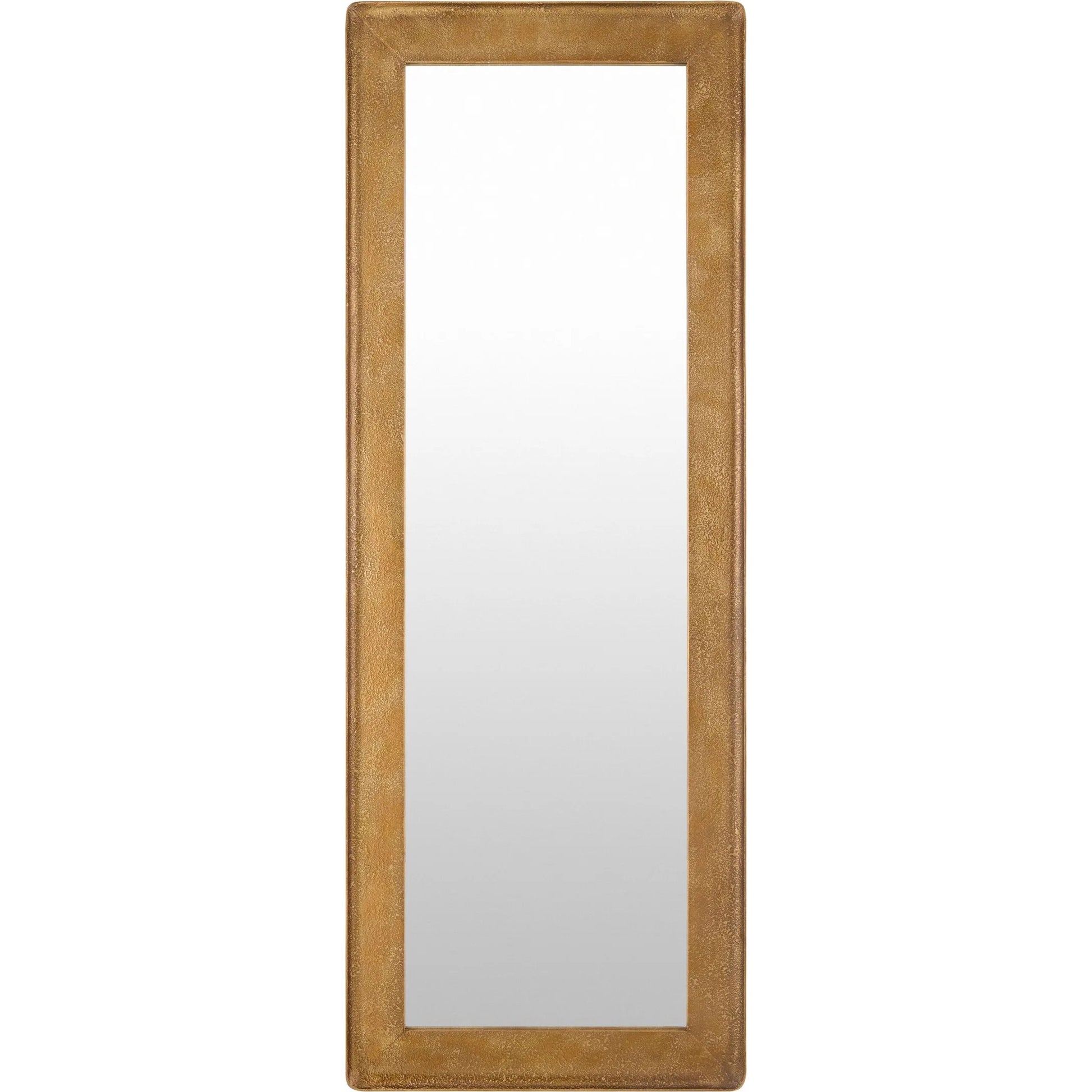 Danica Full Length Mirror by Surya in gold and antiqued gold. Made from iron in a modern style.