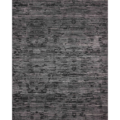 Daniel DAN-03 Rug by Jean Stoffer x Loloi in charcoal. Made from viscose, wool in a unique style.