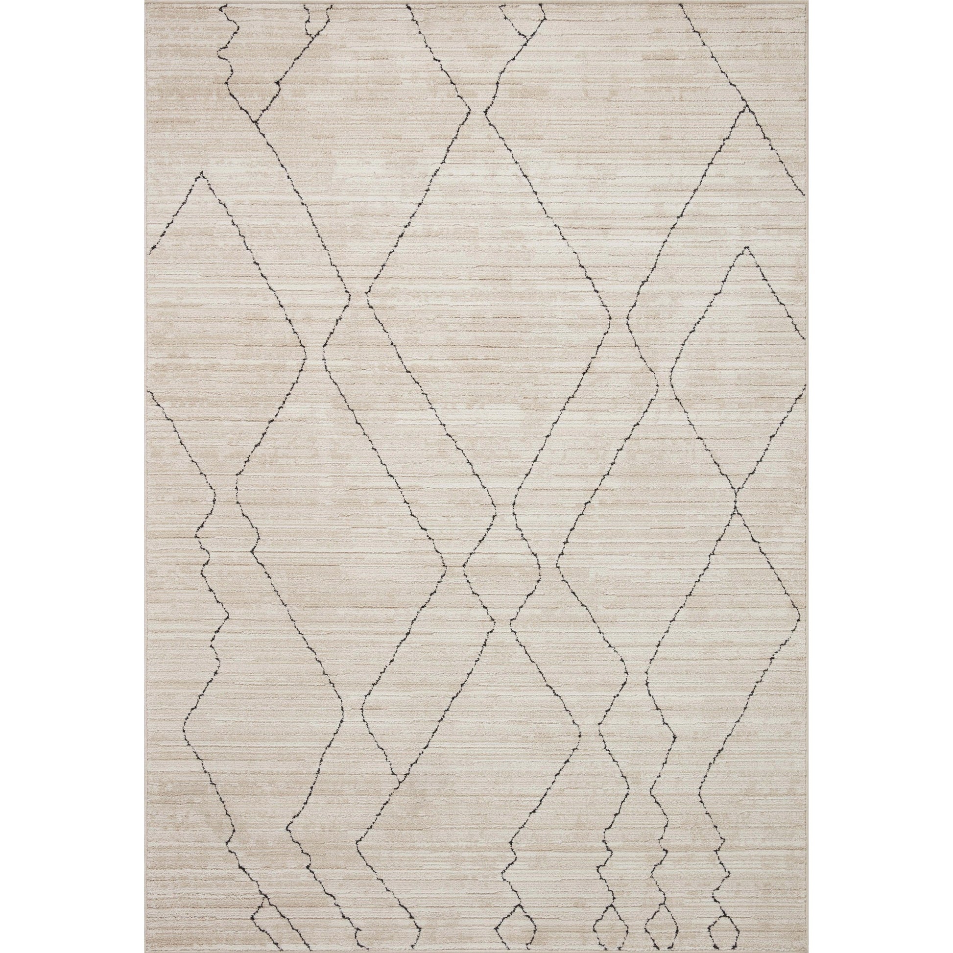 Darby DAR-03 Rug by Loloi in sand, charcoal. Made from 100% polyester in a unique style.
