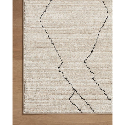 Darby DAR-03 Rug by Loloi in sand, charcoal. Made from 100% polyester in a unique style.