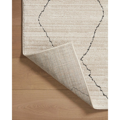 Darby DAR-03 Rug by Loloi in sand, charcoal. Made from 100% polyester in a unique style.