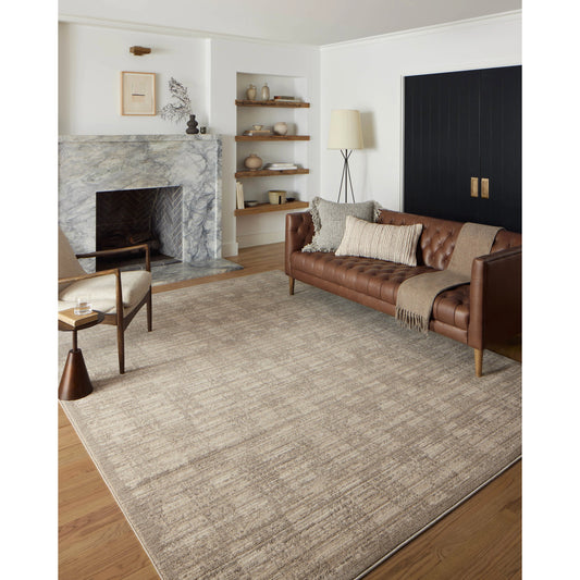 Darby DAR-07 Rug by Loloi II in pebble, sand. Made from 100% polyester in a unique style.