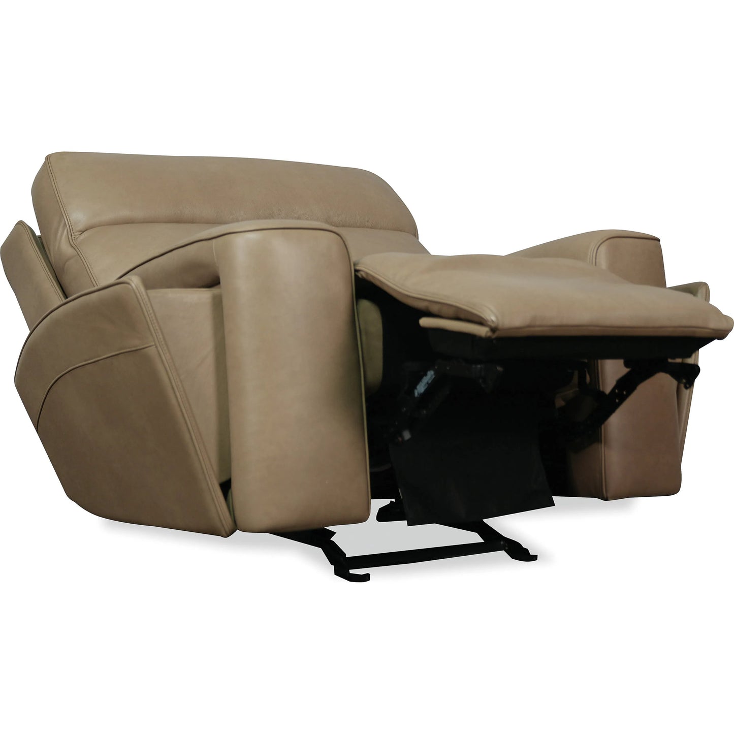 003 SI-2458640 | Additional Silo | Riverton Power Gliding Recliner with Power Headrest and Lumbar by Hooker Furniture in dante sandhills. Made from leather in a traditional style.