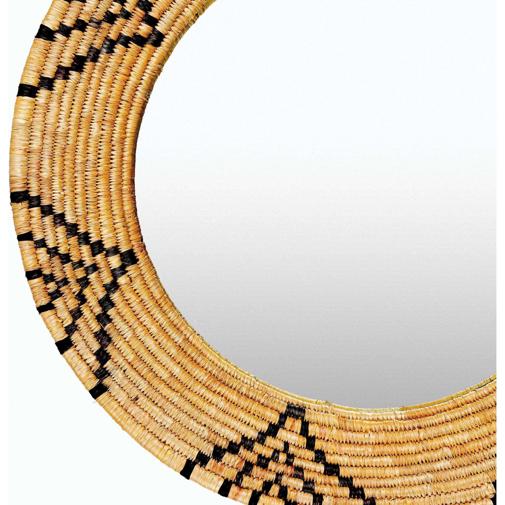 Dastkar - 27385 by Livabliss in tan, black. Made from moonj grass, metal in a eclectic & global style.