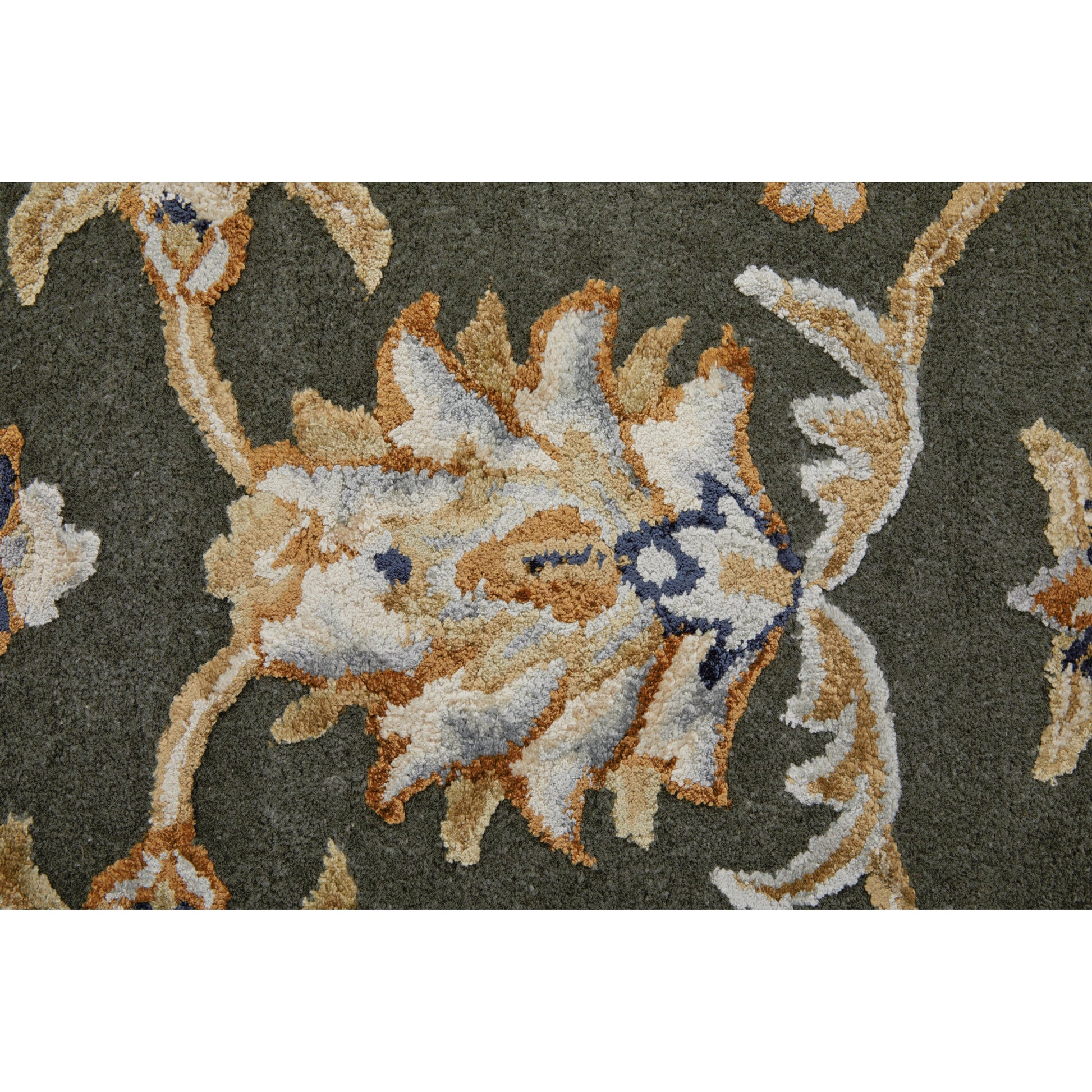 Prescott Traditional & Botanical Rug - 8939F by Feizy. Made from viscose, wool in a unique style.