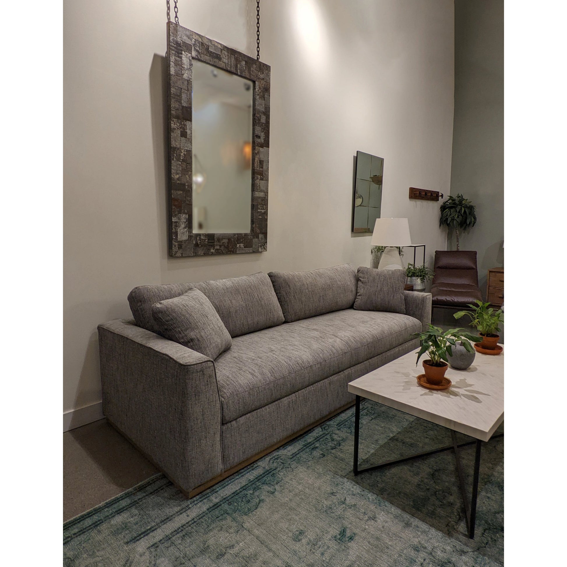 Anderson Sofa by LH Imports in brown. Made from pine, hardwood, polyester, pu foam, polyester fiber in a modern style.