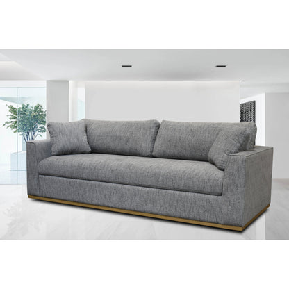 Anderson Sofa by LH Imports in brown. Made from pine, hardwood, polyester, pu foam, polyester fiber in a modern style.
