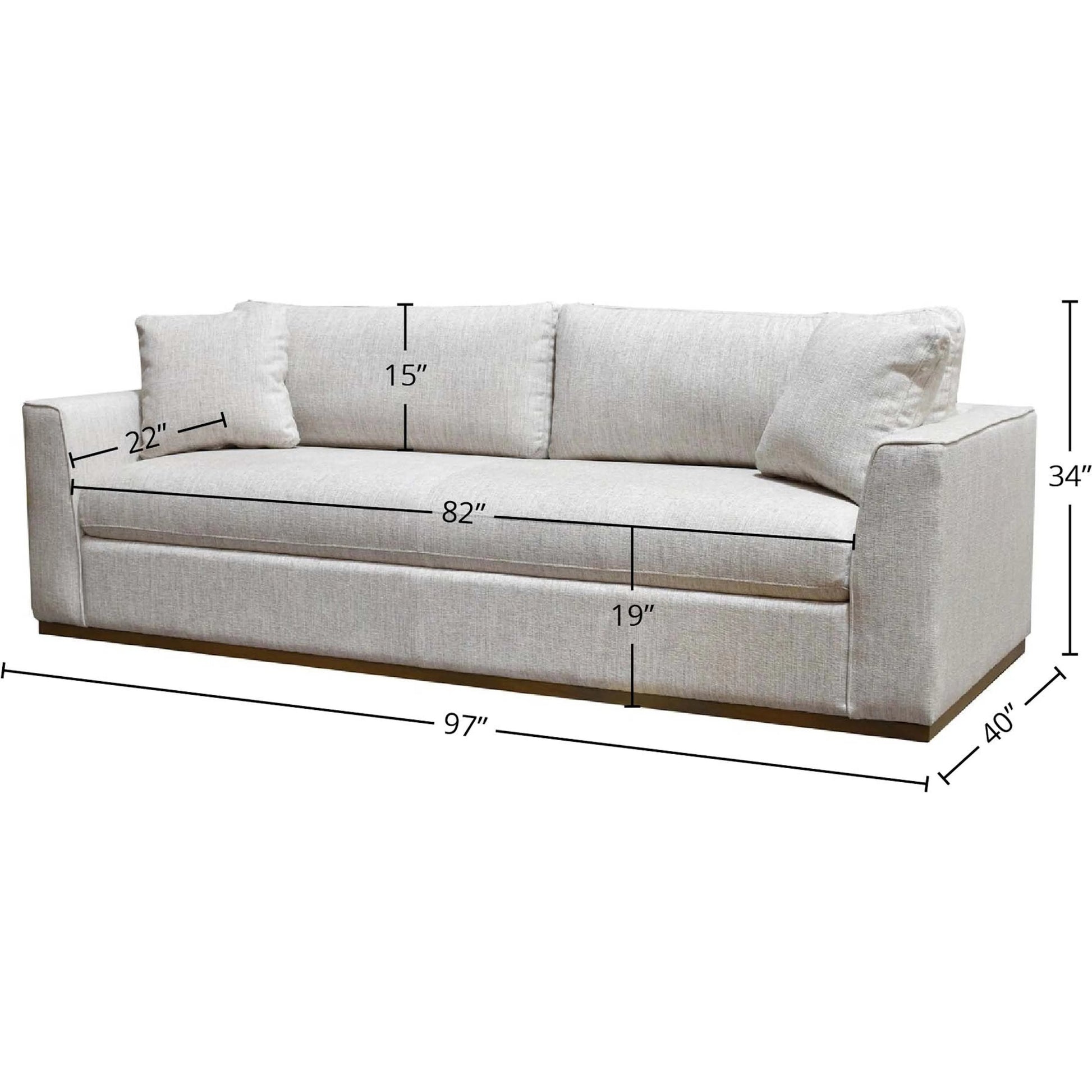 Anderson Sofa by LH Imports in brown. Made from pine, hardwood, polyester, pu foam, polyester fiber in a modern style.