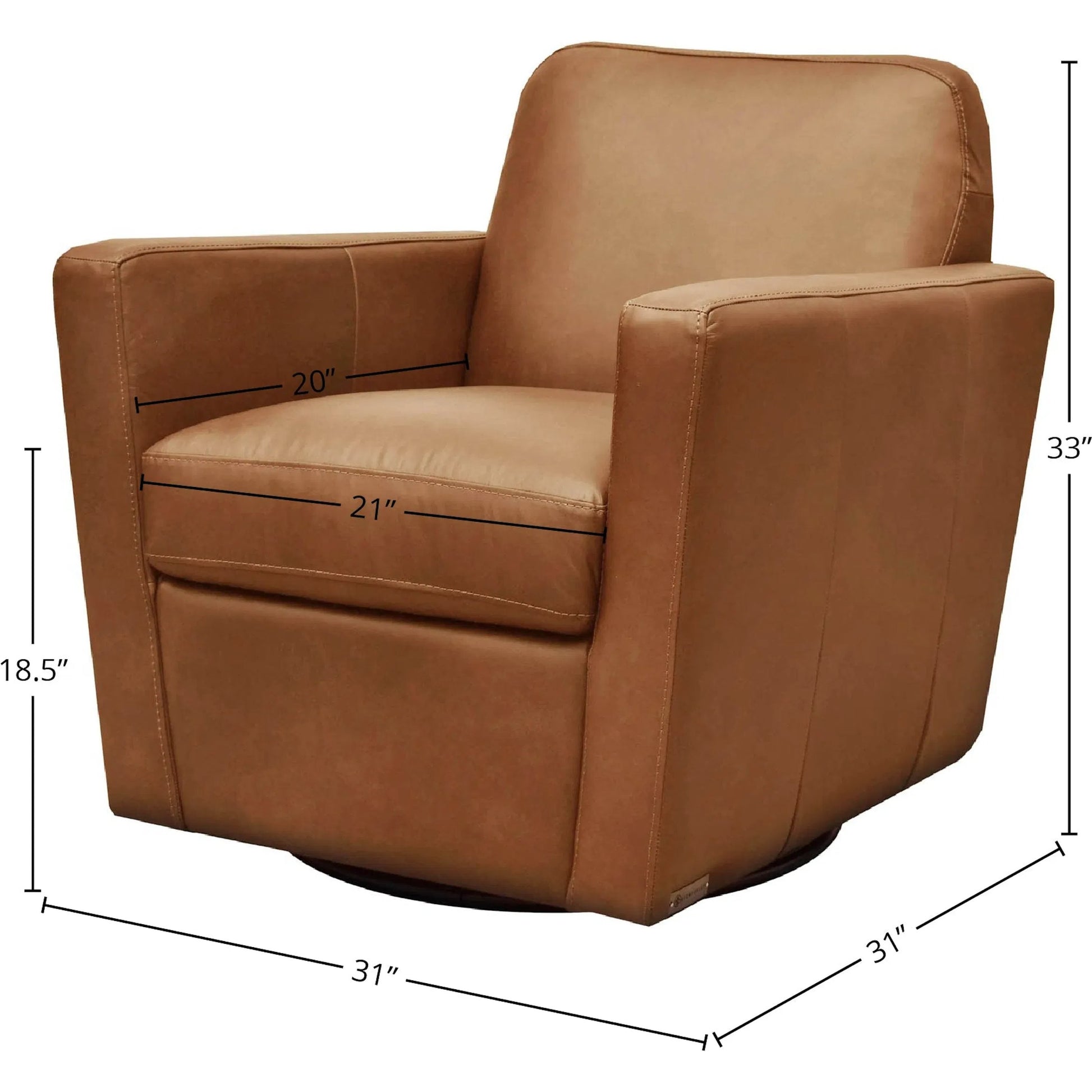 Cooper Swivel Club Chair by LH Imports in matte black. Made from pine, hardwood, metal, pu foam, polyester in a modern style.