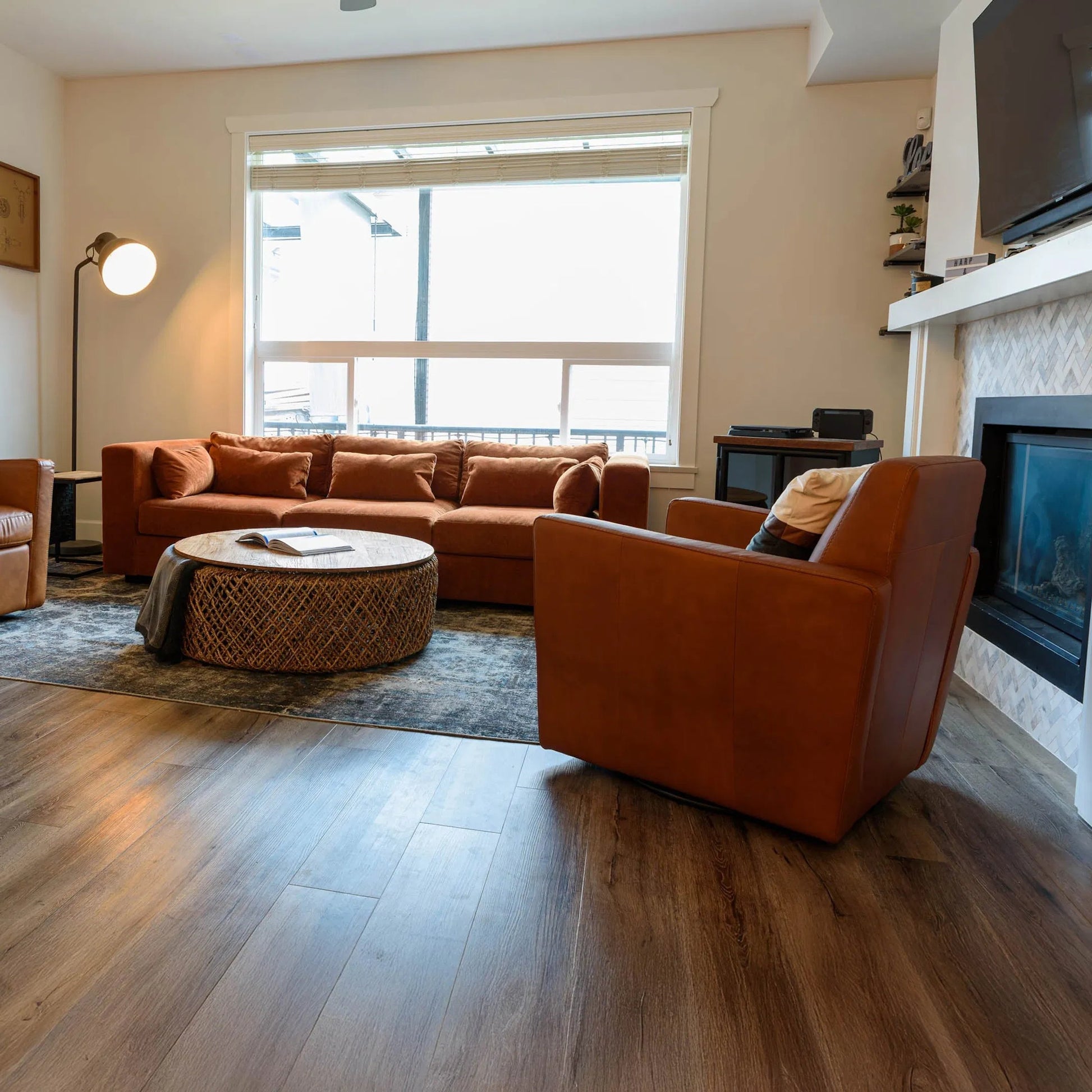 Cooper Swivel Club Chair by LH Imports in matte black. Made from pine, hardwood, metal, pu foam, polyester in a modern style.