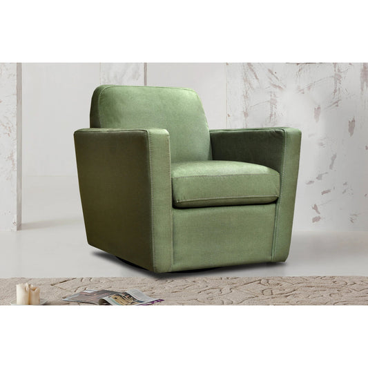 Cooper Swivel Club Chair by LH Imports in matte black. Made from pine, hardwood, metal, pu foam, polyester in a modern style.