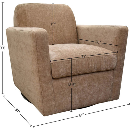 Cooper Swivel Club Chair by LH Imports in matte black. Made from pine, hardwood, metal, pu foam, polyester in a modern style.