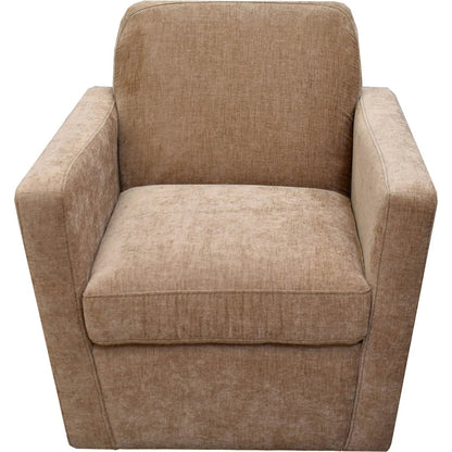 Cooper Swivel Club Chair by LH Imports in matte black. Made from pine, hardwood, metal, pu foam, polyester in a modern style.