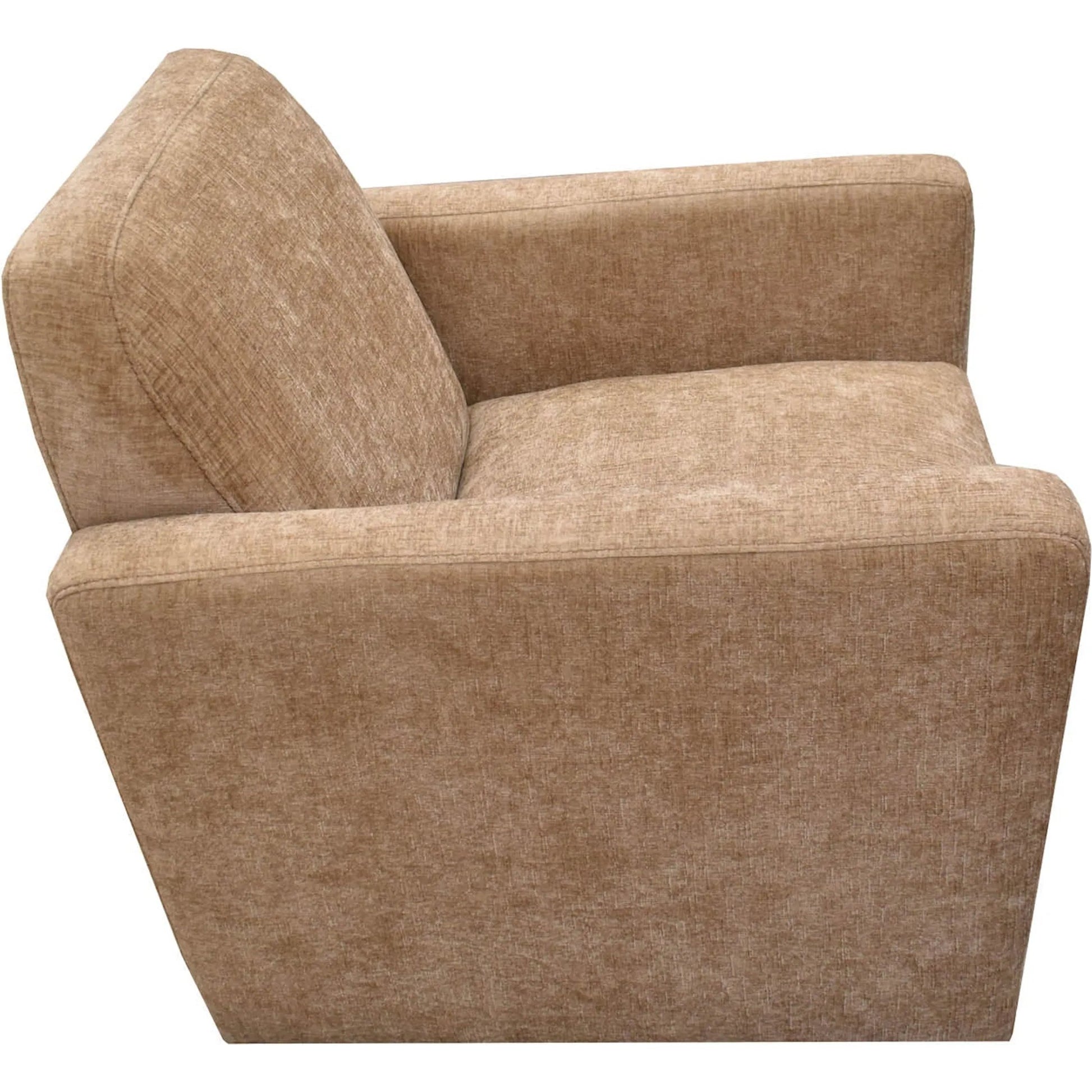 Cooper Swivel Club Chair by LH Imports in matte black. Made from pine, hardwood, metal, pu foam, polyester in a modern style.