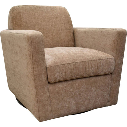 Cooper Swivel Club Chair by LH Imports in matte black. Made from pine, hardwood, metal, pu foam, polyester in a modern style.