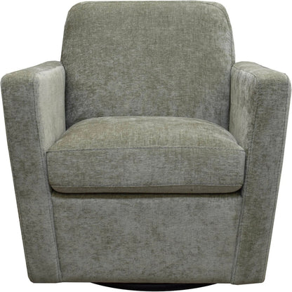 Cooper Swivel Club Chair by LH Imports in matte black. Made from pine, hardwood, metal, pu foam, polyester in a modern style.