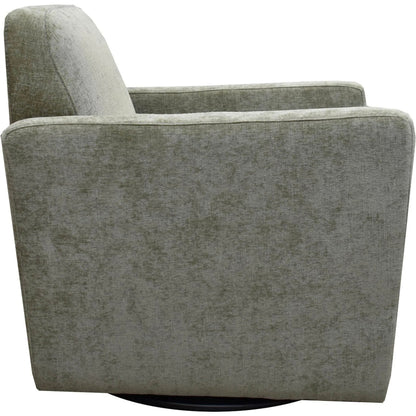 Cooper Swivel Club Chair by LH Imports in matte black. Made from pine, hardwood, metal, pu foam, polyester in a modern style.