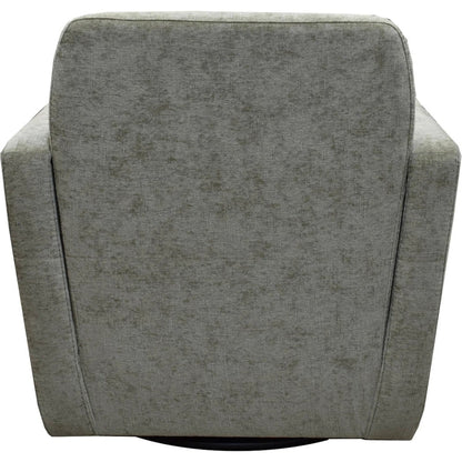 Cooper Swivel Club Chair by LH Imports in matte black. Made from pine, hardwood, metal, pu foam, polyester in a modern style.