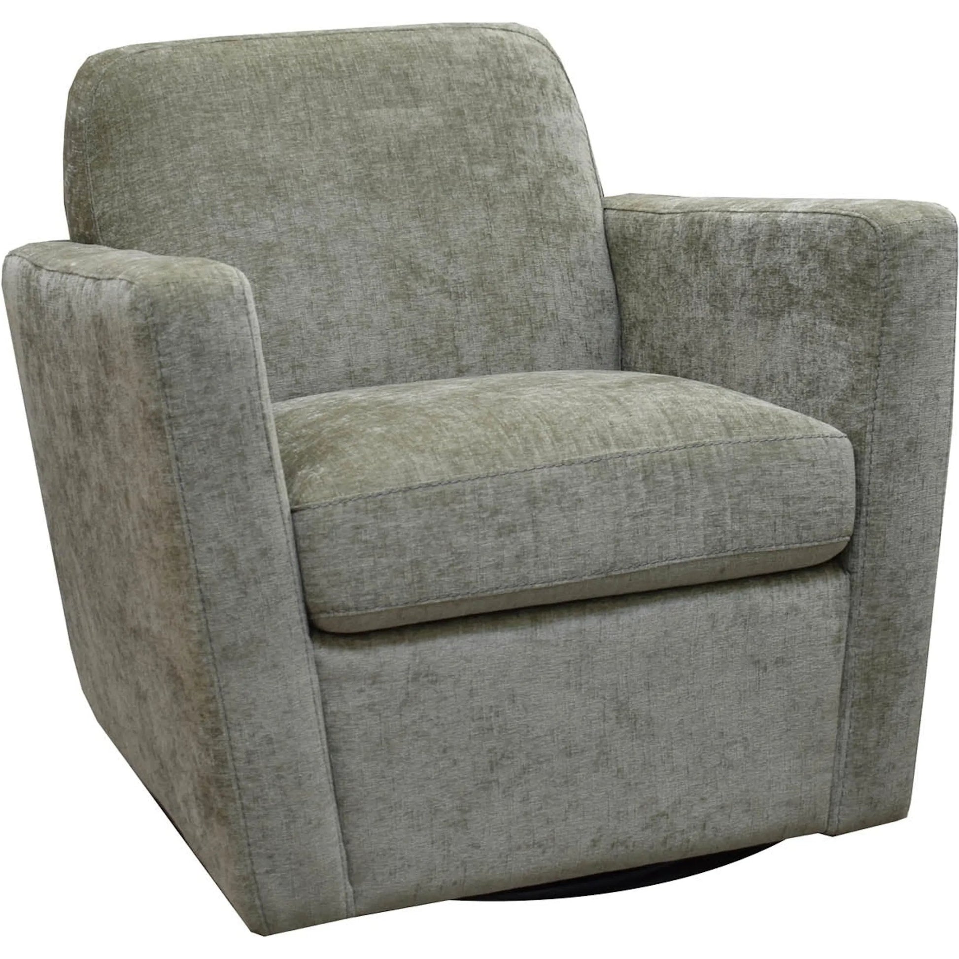 Cooper Swivel Club Chair by LH Imports in matte black. Made from pine, hardwood, metal, pu foam, polyester in a modern style.