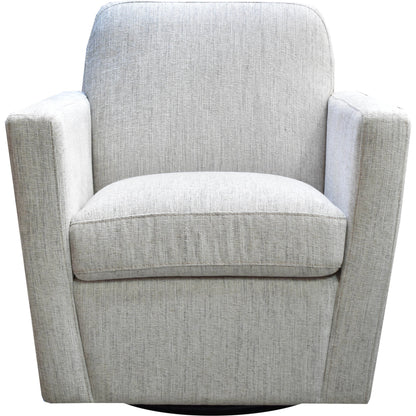 Cooper Swivel Club Chair by LH Imports in matte black. Made from pine, hardwood, metal, pu foam, polyester in a modern style.