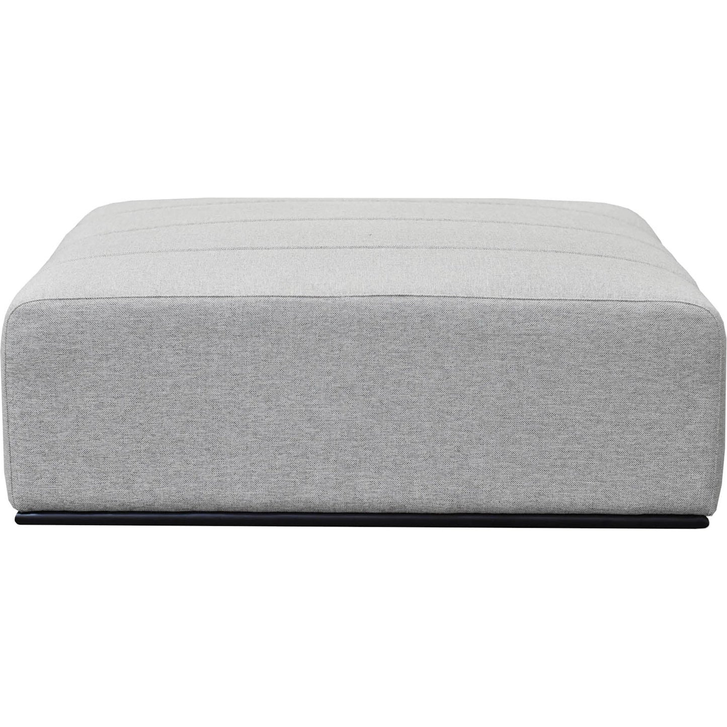 005 SI-2452763 | Additional Silo | Sullivan Ottoman by LH Imports in alba stone and matte black. Made from unique in a transitional style.