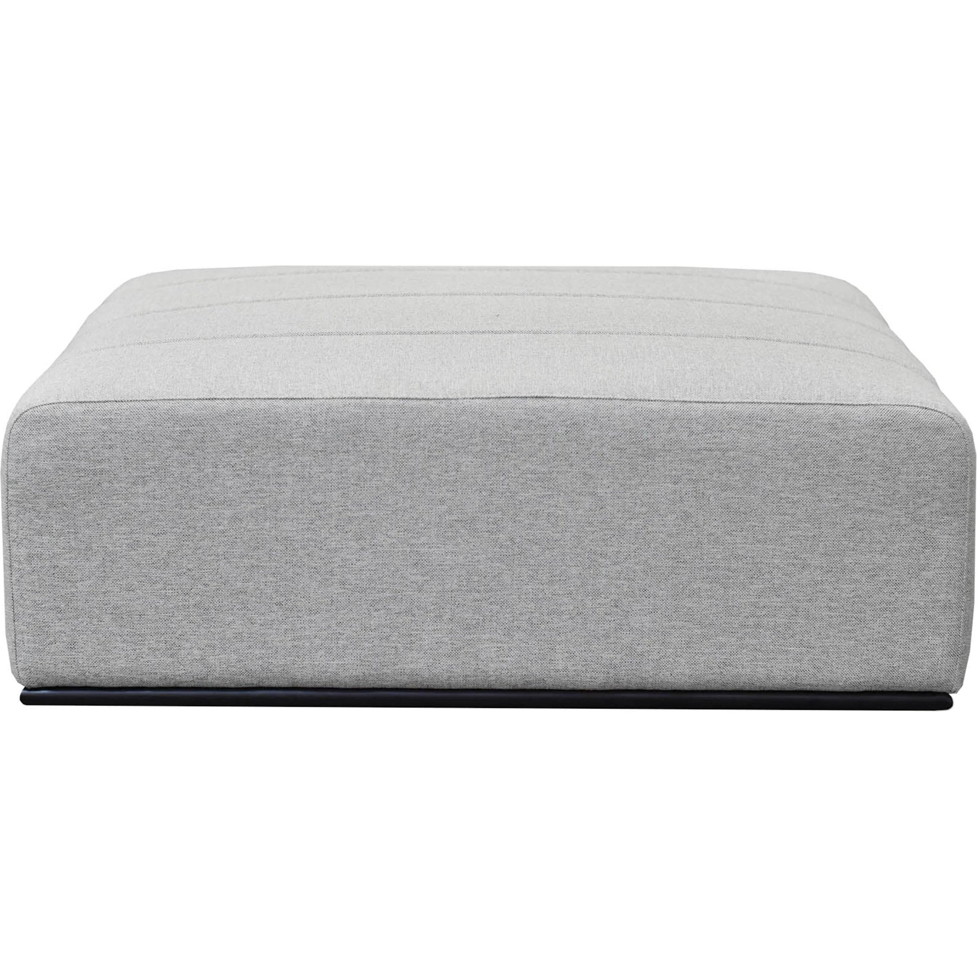 Sullivan Ottoman by LH Imports in alba stone and matte black. Made from unique in a transitional style.