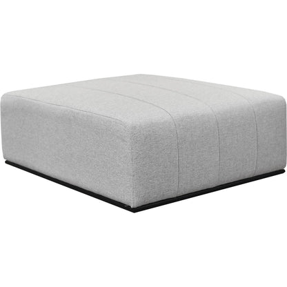Sullivan Ottoman by LH Imports in alba stone and matte black. Made from unique in a transitional style.