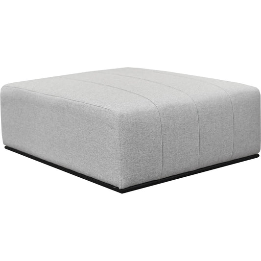Sullivan Ottoman by LH Imports in alba stone and matte black. Made from unique in a unique style.