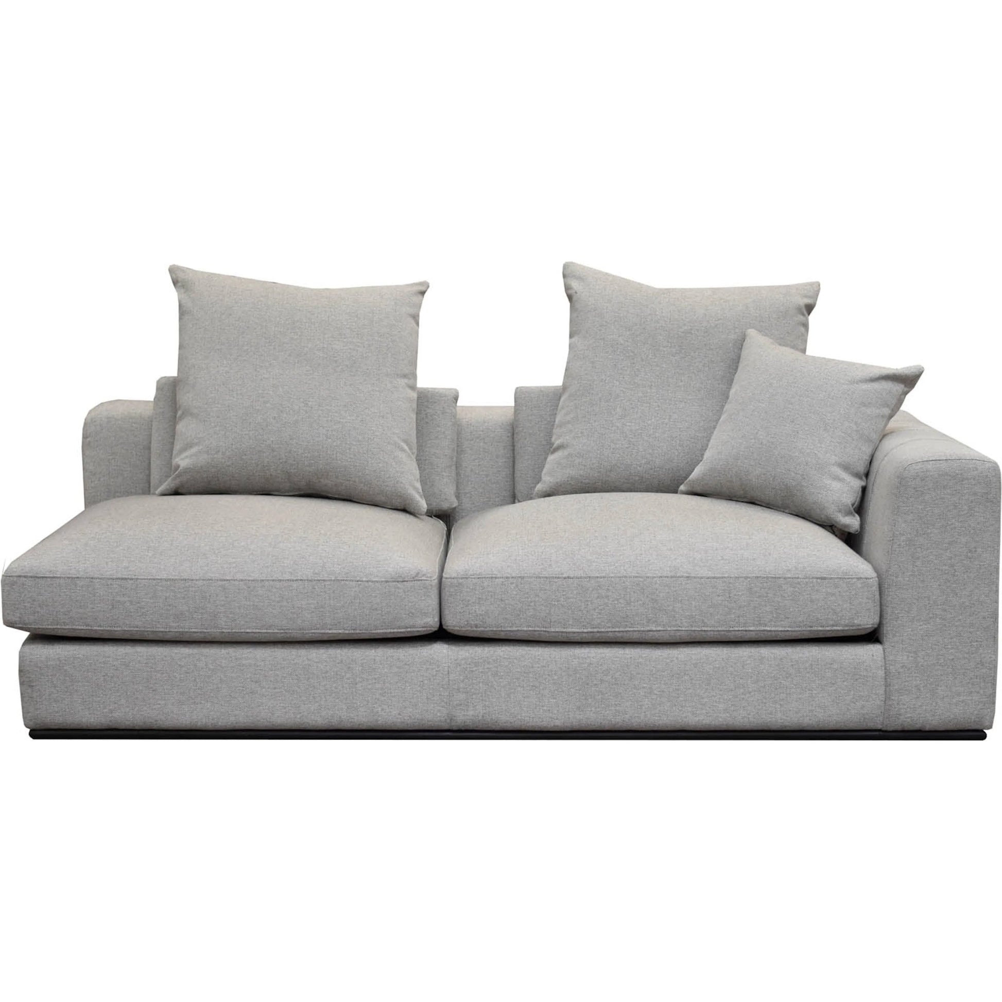 Sullivan Sectional RHF Sofa by LH Imports in alba stone and matte black. Made from unique in a transitional style.