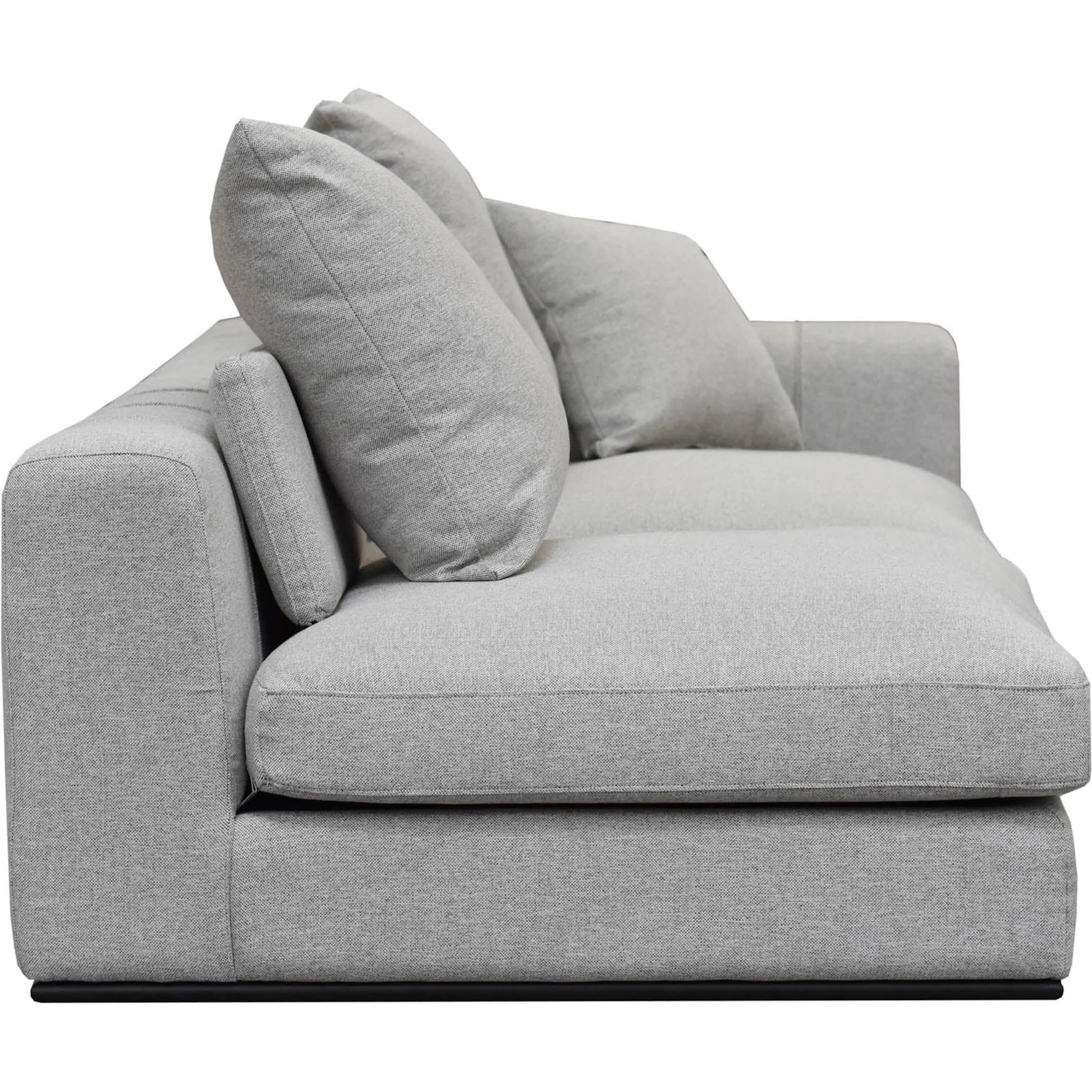 Sullivan Sectional RHF Sofa by LH Imports in alba stone and matte black. Made from unique in a transitional style.