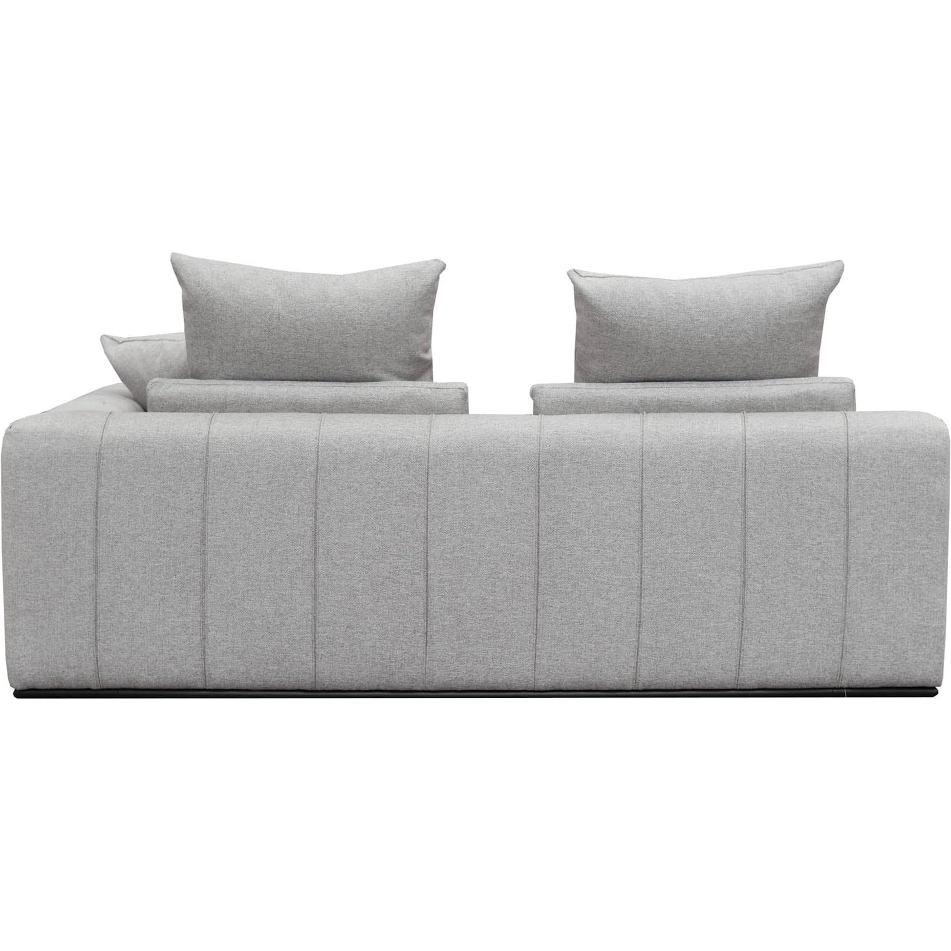 Sullivan Sectional RHF Sofa by LH Imports in alba stone and matte black. Made from unique in a transitional style.