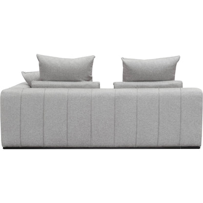 Sullivan Sectional RHF Sofa by LH Imports in alba stone and matte black. Made from unique in a transitional style.