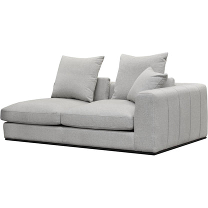 Sullivan Sectional RHF Sofa by LH Imports in alba stone and matte black. Made from unique in a transitional style.