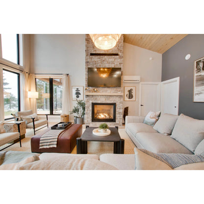 Sullivan Sectional RHF Sofa by LH Imports in alba stone and matte black. Made from unique in a transitional style.