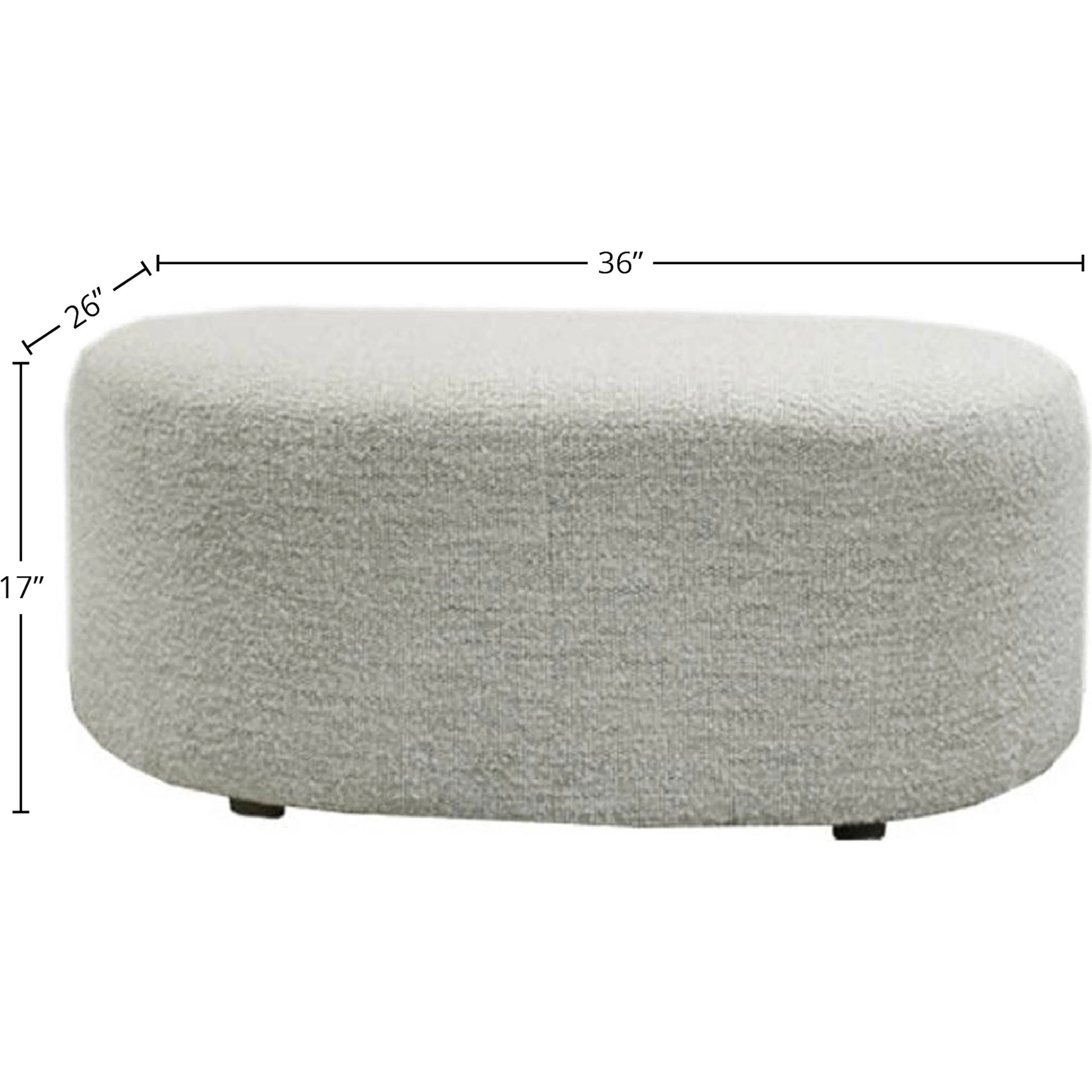 Isabella Ottoman by LH Imports. Made from polyester, pu foam, pine, hardwood in a transitional style.