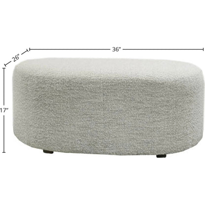 Isabella Ottoman by LH Imports. Made from polyester, pu foam, pine, hardwood in a transitional style.