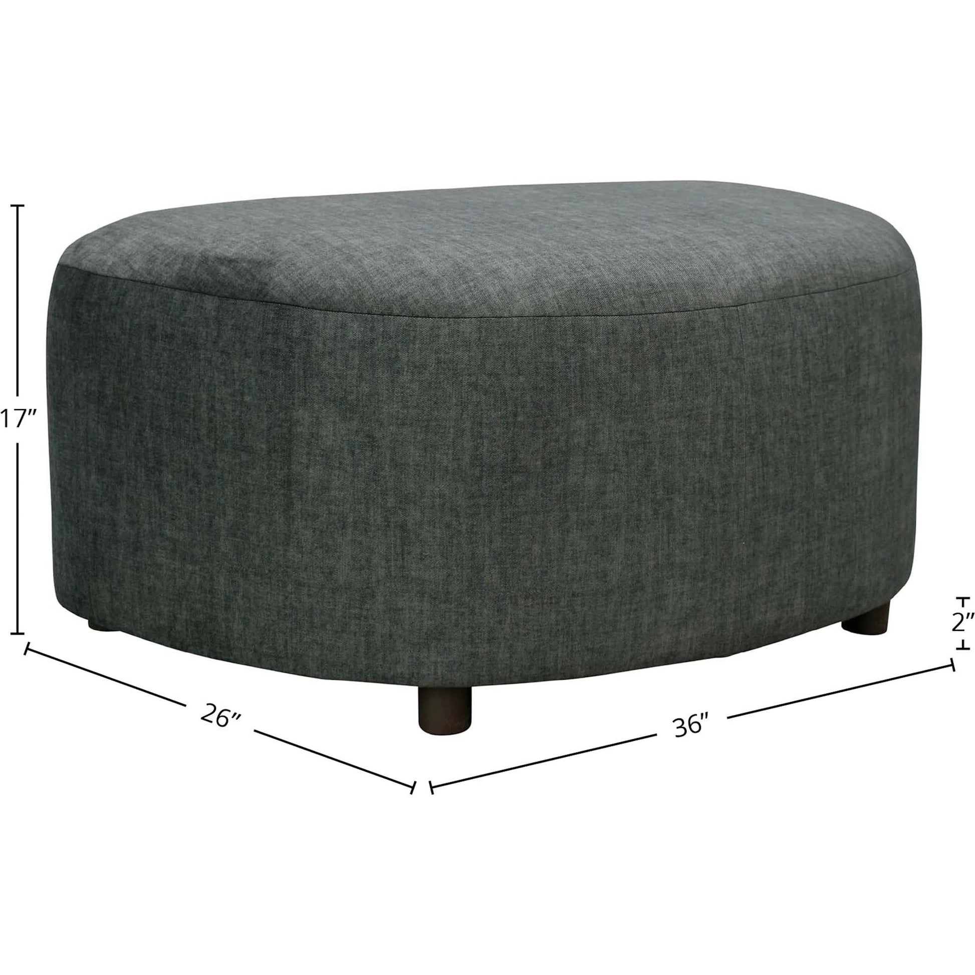 Isabella Ottoman by LH Imports. Made from polyester, pu foam, pine, hardwood in a transitional style.