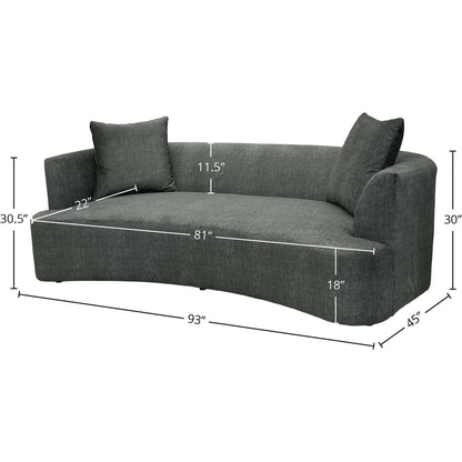 Isabella Sofa by LH Imports. Made from polyester, polyurethane foam, pine, hardwood in a transitional style.