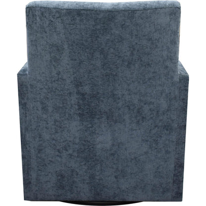 Riley Swivel Club Chair by LH Imports. Made from pine, plywood, metal, pu foam, 100% polyester fabric in a modern style.