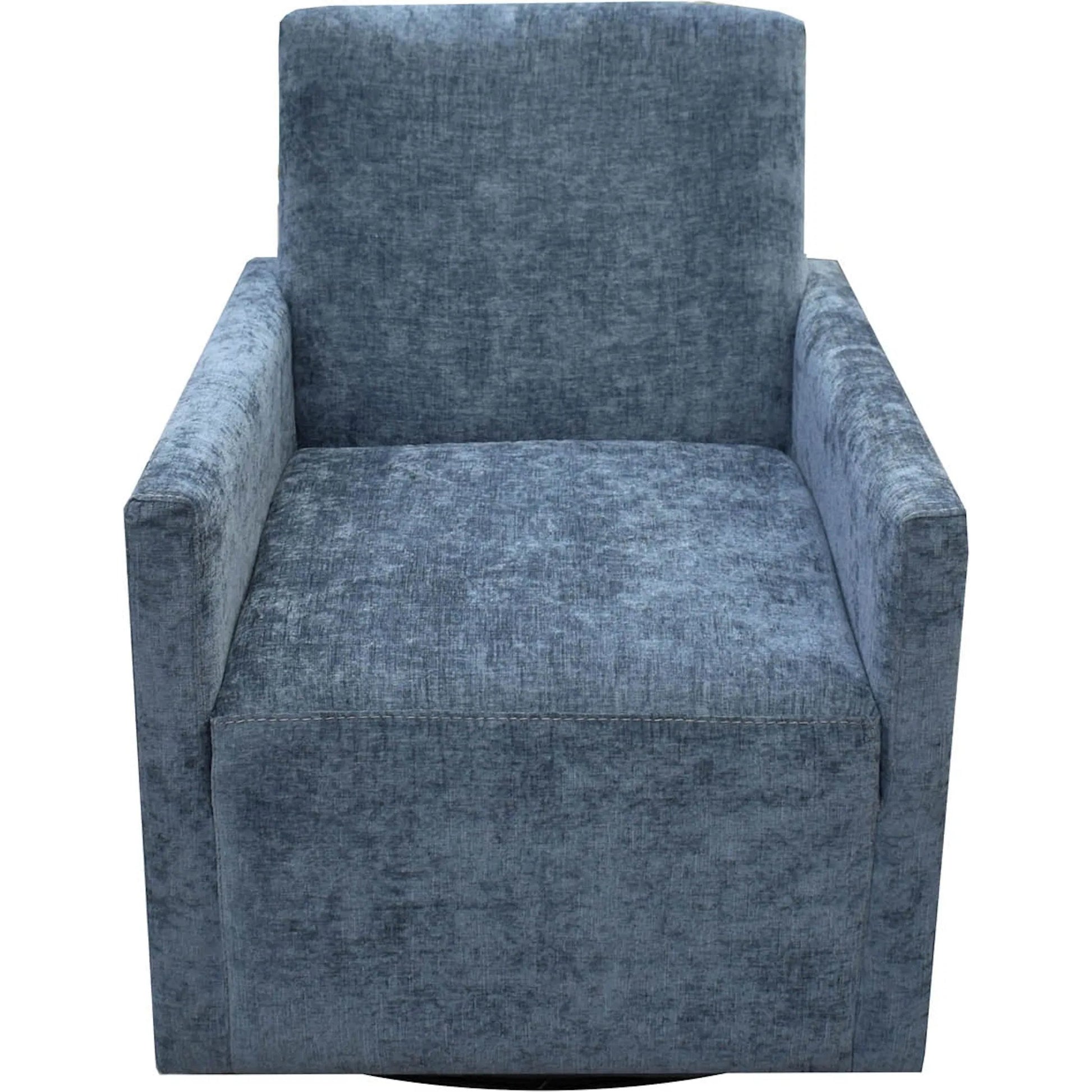 Riley Swivel Club Chair by LH Imports. Made from pine, plywood, metal, pu foam, 100% polyester fabric in a modern style.